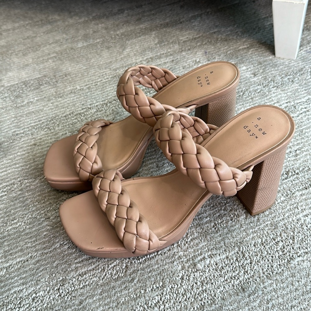 A new day braided heels